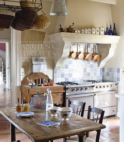 Antique Limestone Kitchen Range Hood