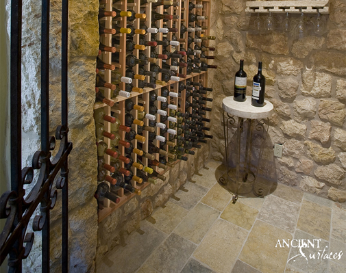 Antique Limestone Floors the Arcane Selection French Limestone in a Wine Cellar