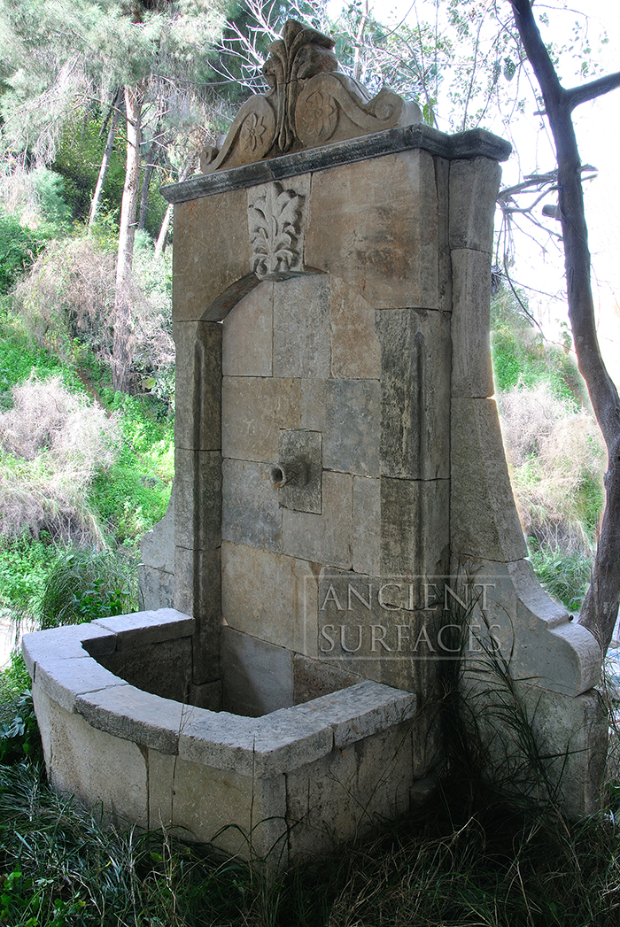 Page Two of our Antique reclaimed Limestone Water Wall 