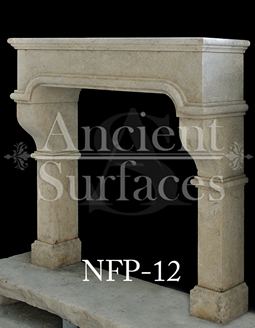 This fireplace is of a French medieval design from the 14th century its hand carved out of limestone by our master carvers
