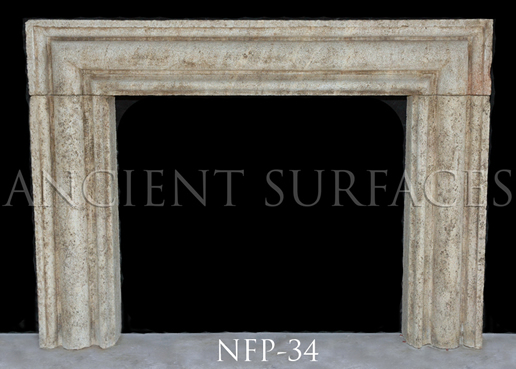 a french provencial stone fireplace mantels