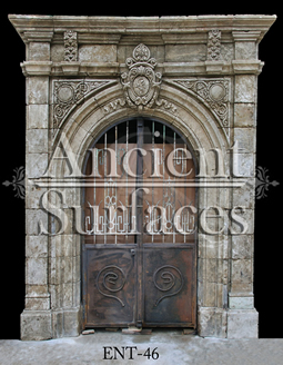 Ancient stone entryway of French origins reclaimed from the 1700's
