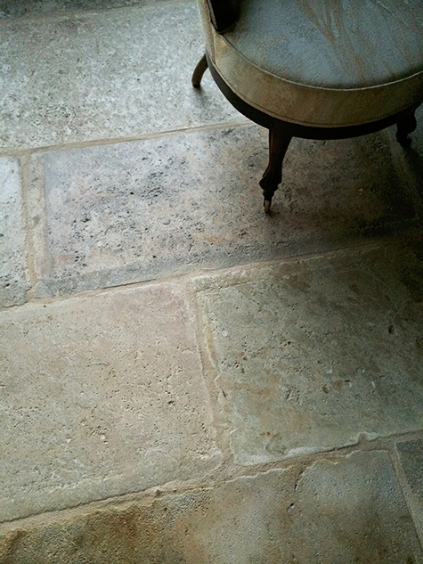 Ancient reclaimed Biblos Stone also named Biblical Stone is installed in a $16 million home in Palo Alto, CA 