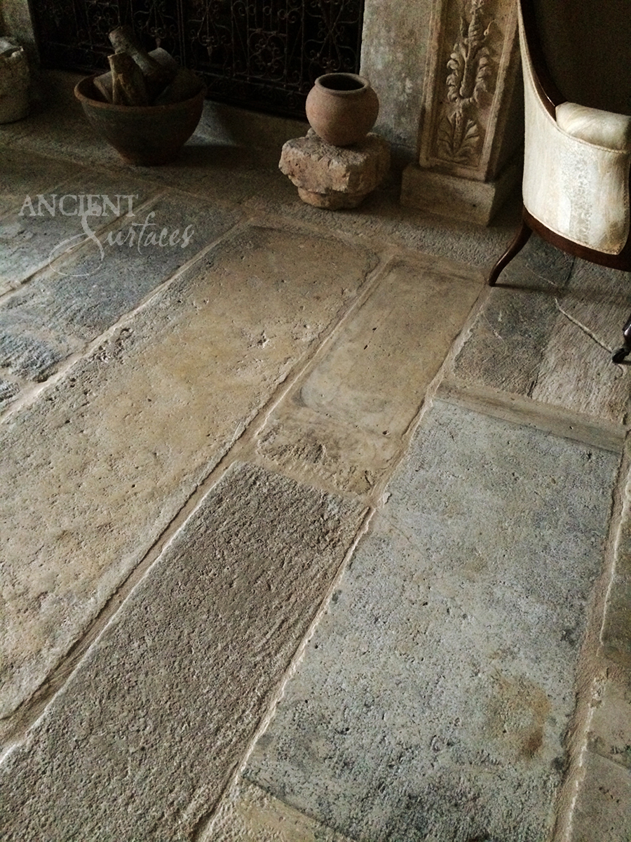 Our Antique Salvaged Biblical Stone Flooring Pavers by Ancient Surfaces.