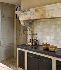 Antique Limestone Kitchen Range Hood