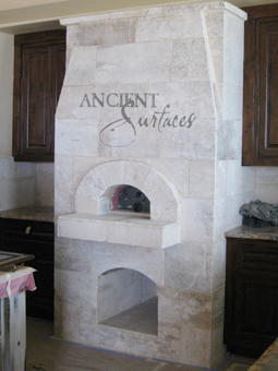 Antique Limestone Kitchen Range Hood