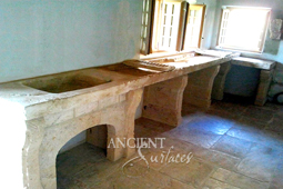 Antique Limestone Kitchen Range Hood