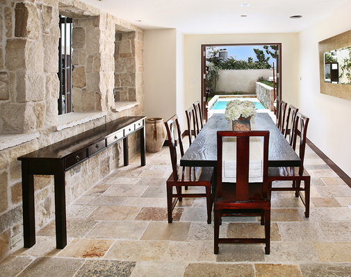 Antique Limestone Floors the Arcane Selection French Limestone in a Dana Point Ocean Front Home