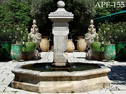 antique reclaimed stone fountain