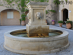 antique front yard pool water fountain