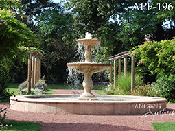 antique courtyard fountain out of stone