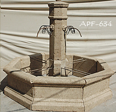 Antique tuscan stone fountain