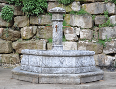 antique stone fountain 