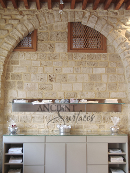 Kronos limestone cladding on the outside walls of a French Bastide style farmhouse