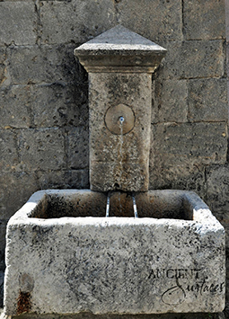 Very old 16th century reclaimed limestone wall fountain salvaged and restored back in 1993 available in stock. Provenance the south of France