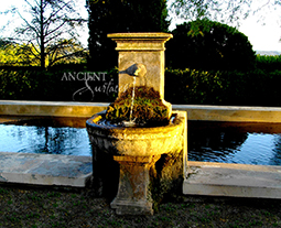 Antique reclaimed stone wall fountain from a private villa in the south west of France Cira 16th century
