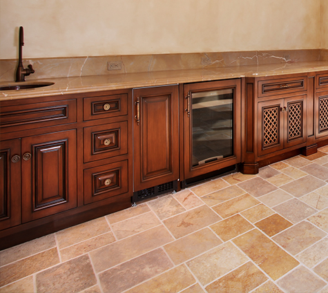 Ancient reclaimed Biblos Stone also named Biblical Stone is installed in a $16 million home in Palo Alto, CA 