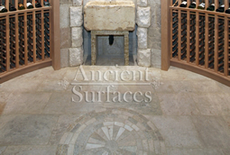 krnos limestone in a wine cellar floor