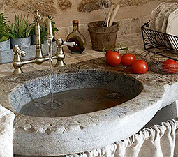 Antique reclaimed mortar shaped oval sink from the 14th century. Reclaimed and restored back to its former glory by our team of qualified carvers