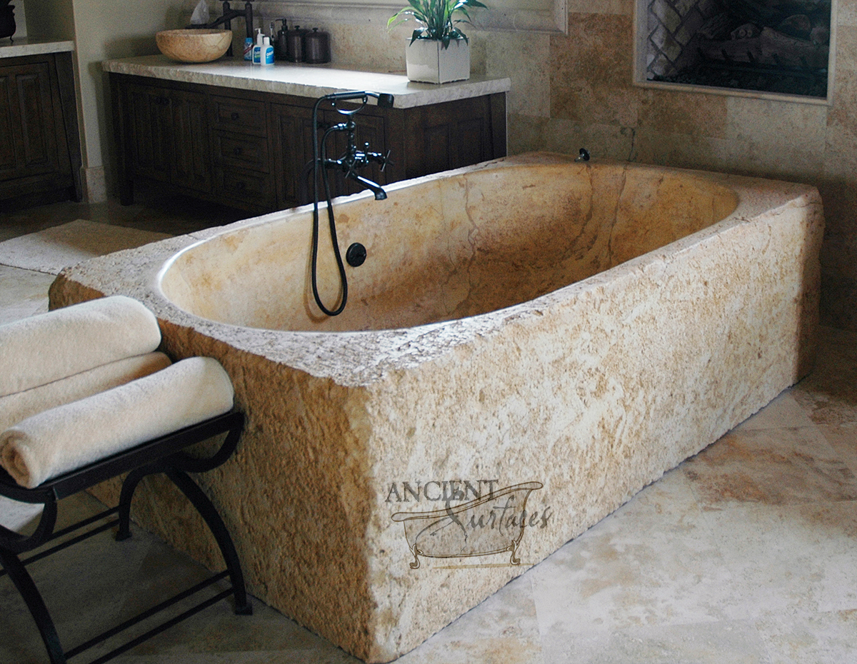 Antique And New Limestone And Marble Bath Tubs By Ancient