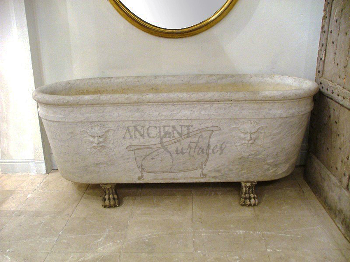 Marble Bath Tubs By Ancient Surfaces, Antique Metal Bathtub